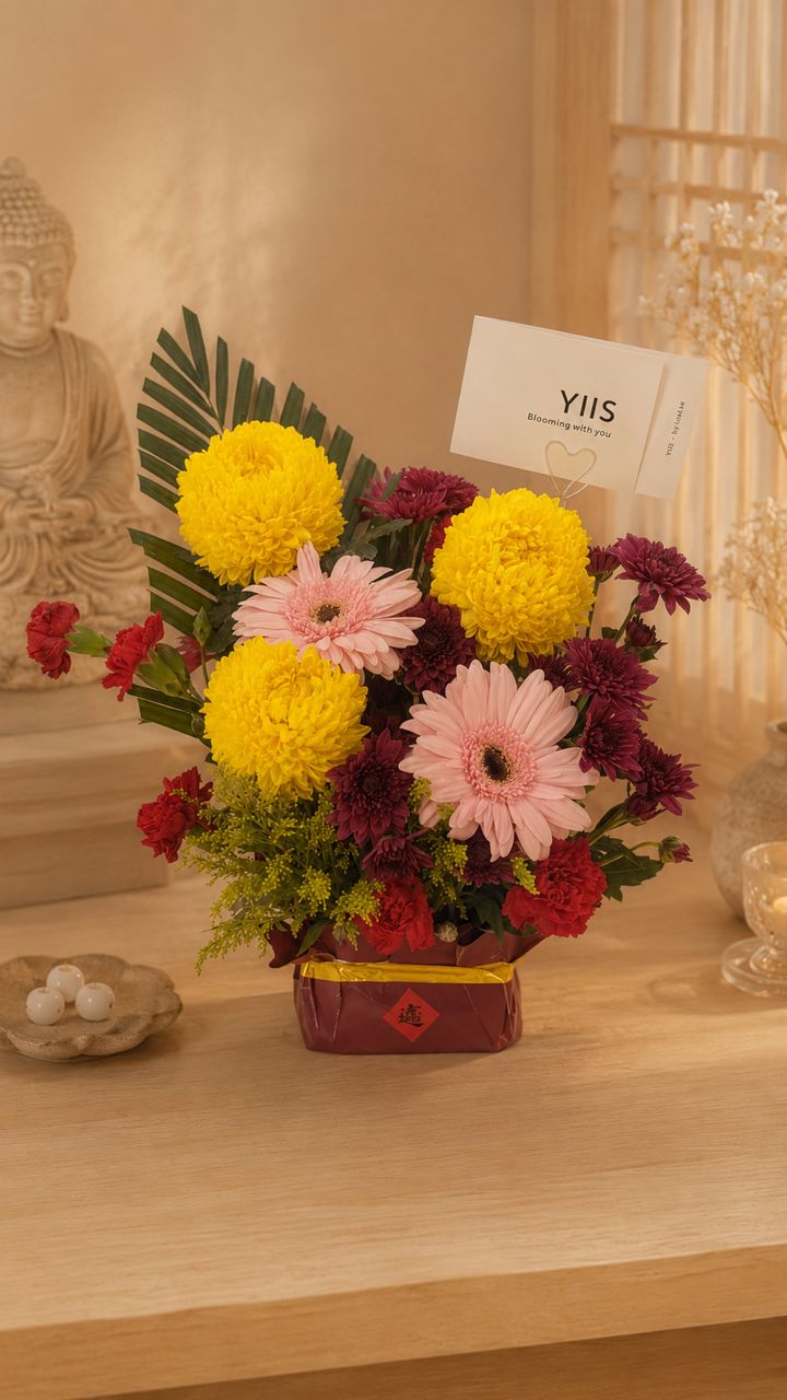 Blessing Serenity Table Flowers 平安祝福桌花