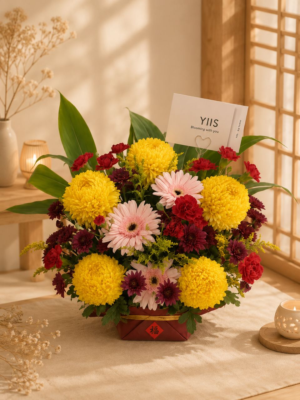 Blessing Harmony Table Flowers 吉祥祝福桌花