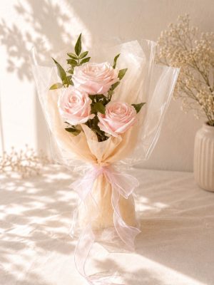 Blush Pink Rose Bouquet 柔粉玫瑰花束