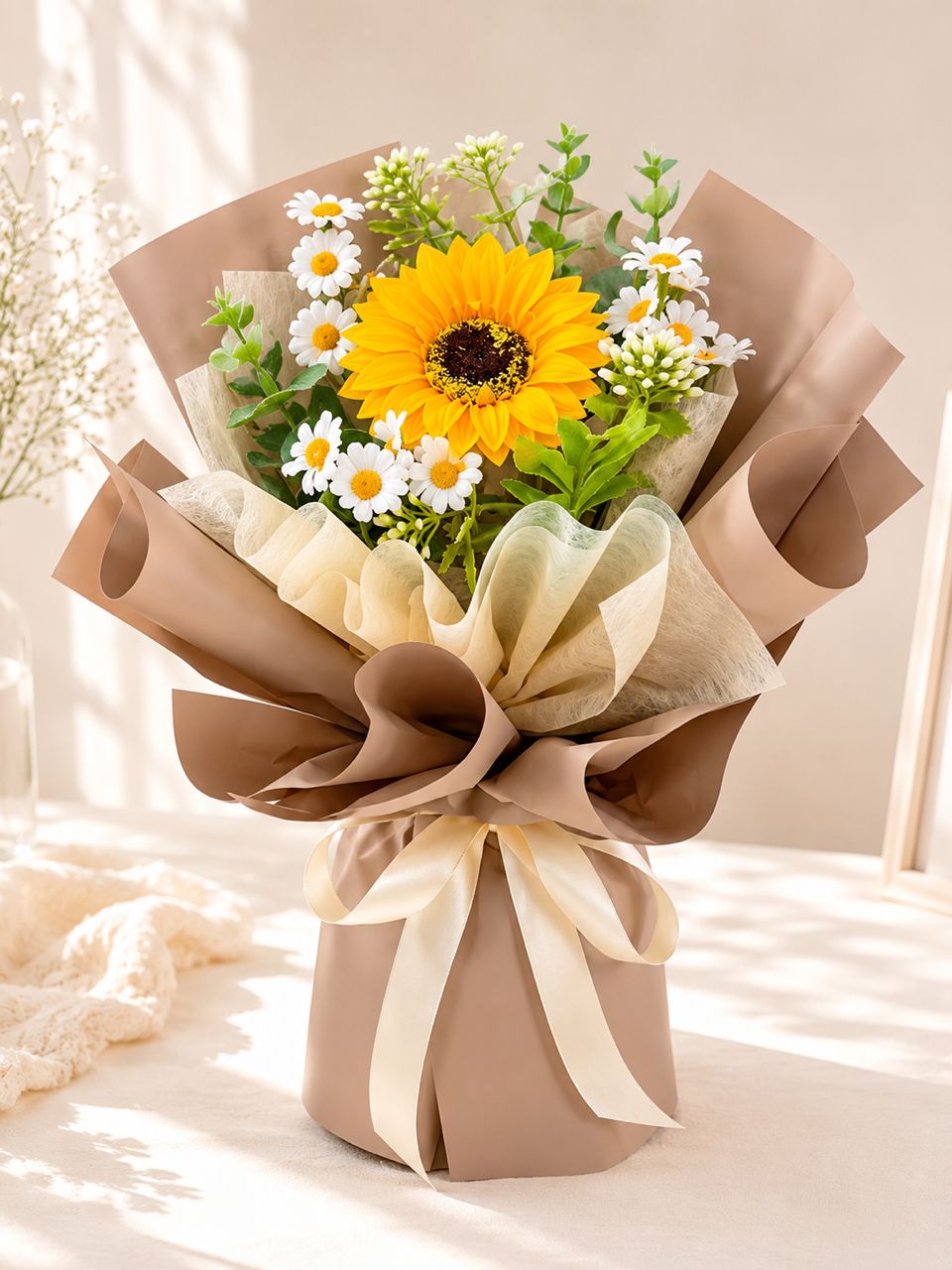 Sunshine Daisy Soap Flower Bouquet 向日葵小雏菊香皂花束